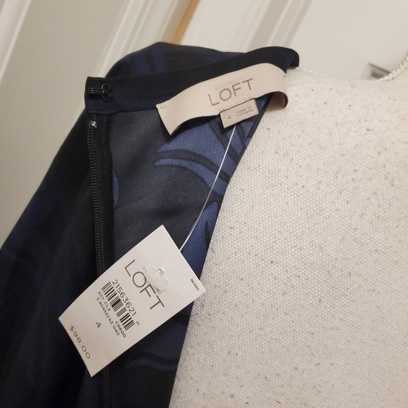 NWT LOFT Purple A-Line Dress Size 4, Retail $98, Classic, Business, formal - Picture 8 of 12